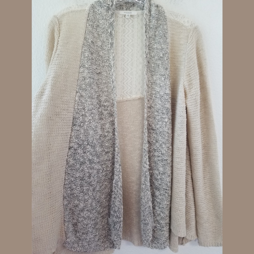 Maurices Long Open Front Cardigan Sweater Sz Large - Picture 3 of 7